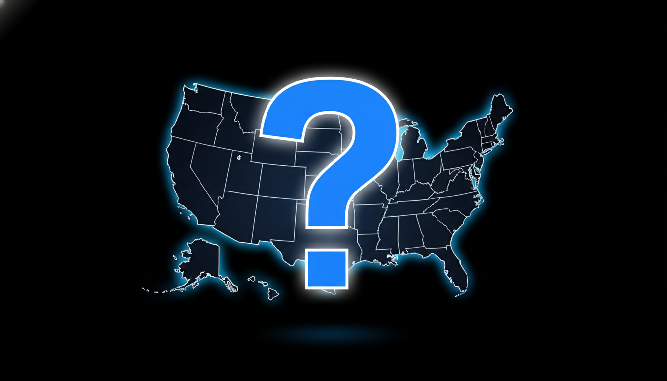 US map with question mark (FRTN style)